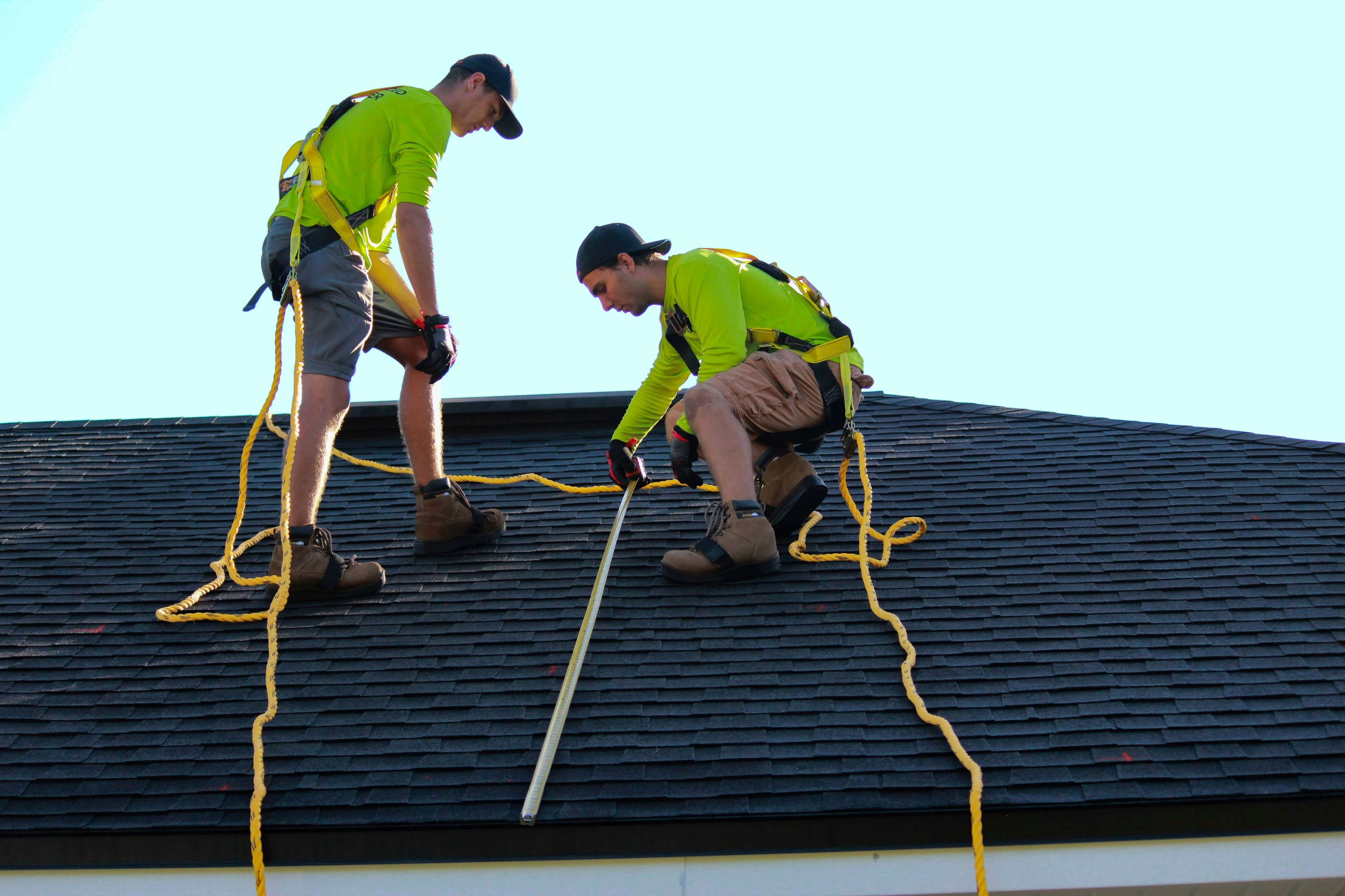Roof repair work